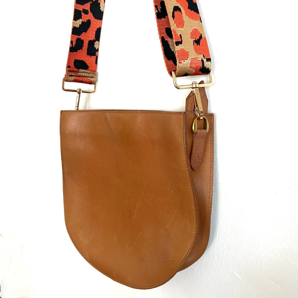 Madewell The Transport Saddlebag Leather Crossbody Bag (Desert Camel) - Picture 3 of 8